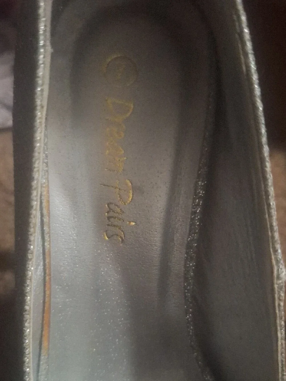 Dream Pairs Silver Glitter Platform Stiletto Pumps